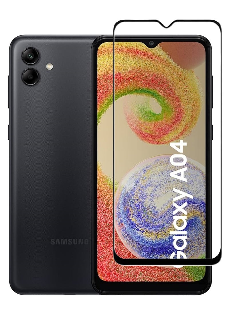 AINA Tempered Glass Screen Protector 5D Designed For Samsung Galaxy A04 Full Glue Edge to Edge Full Screen Coverage And Bubble Free - Image 1