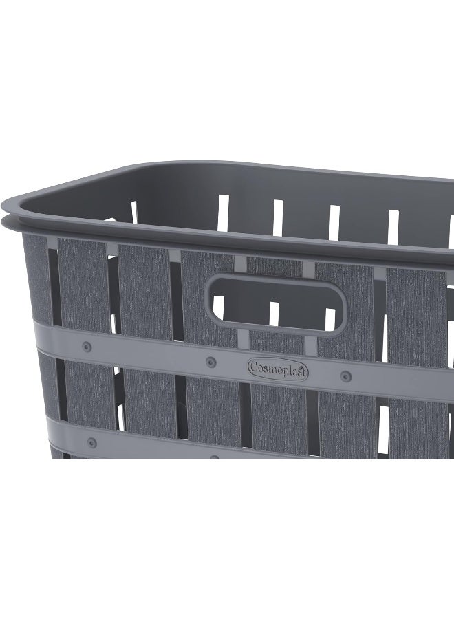 Cosmoplast Cosmoplast 40L Cedargrain Laundry Bin  - Image 2