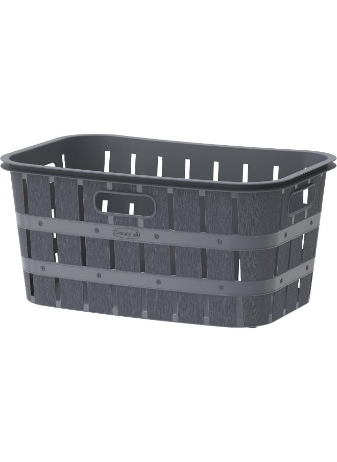 Cosmoplast 40L Cedargrain Laundry Bin (Dark Grey)  - Image 5