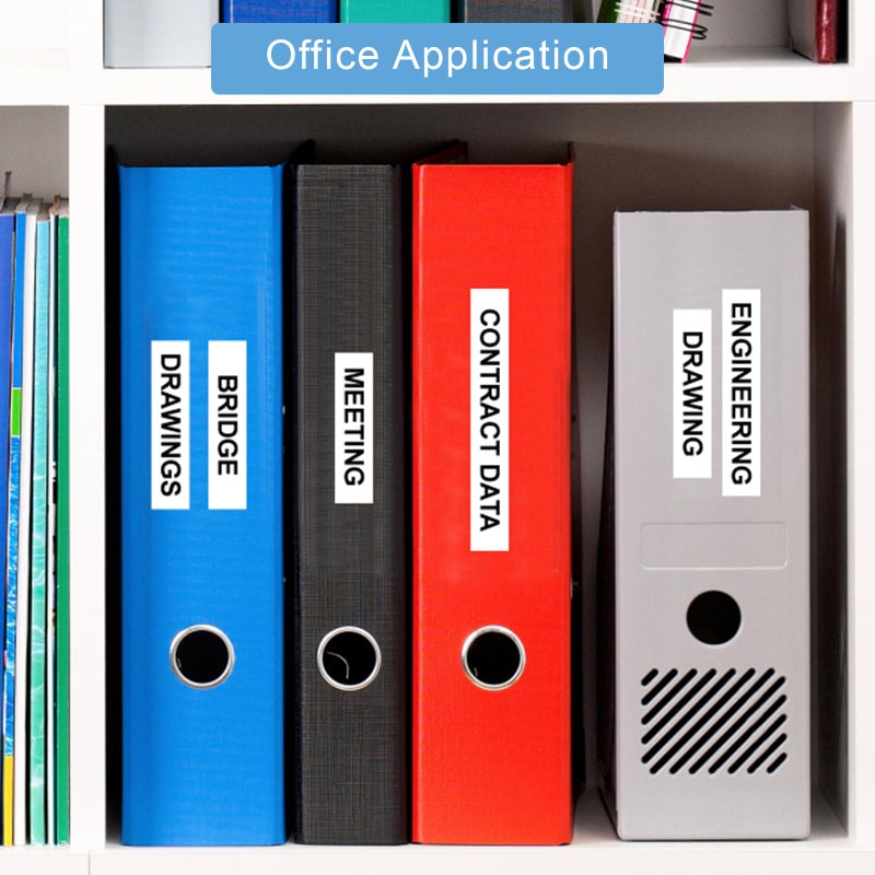 Absonic 12mm 0.47 Laminated White Tz-231 Tape Compatible for Brother Tze-231 Tze Tape 1/2 Inch Refills Work for P Touch Label Maker PTD220 PTD210 PTH110 PTP710 PT-610BT PTD400, Black on White, 6 Pack - Image 5