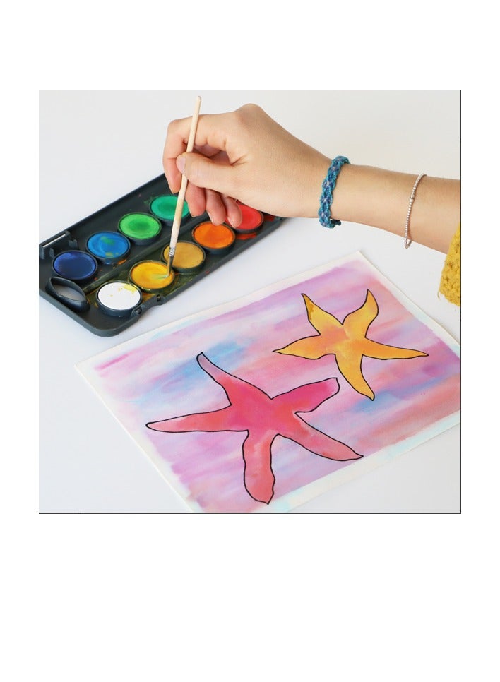 PRIMO Watercolor Tablets, Plastic Box with Palette Cover, 12 Colors by Primo - Image 2