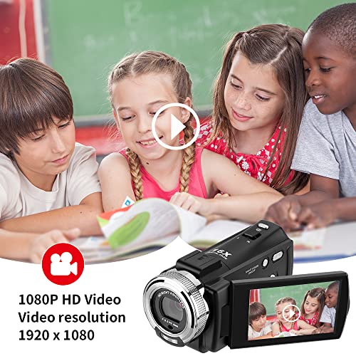 ORDRO Camcorders HDV-V12 HD 1080P Video Camera Recorder Infrared Night Vision Camera Camcorders with 16G Memory Card and 2 Batteries - Image 5
