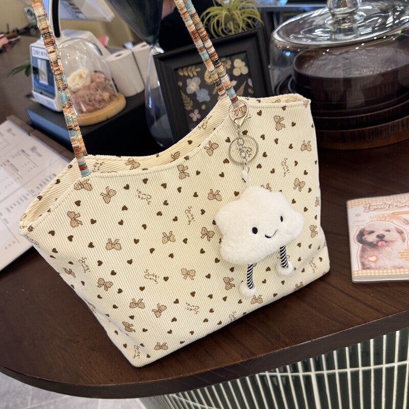 Women's Corduroy Tote Bag - Image 5