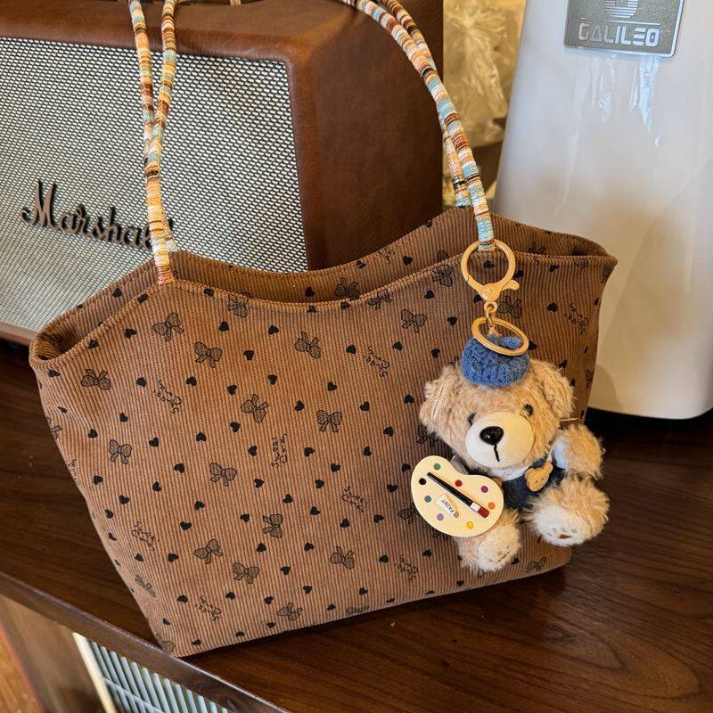 Women's Corduroy Tote Bag - Image 3