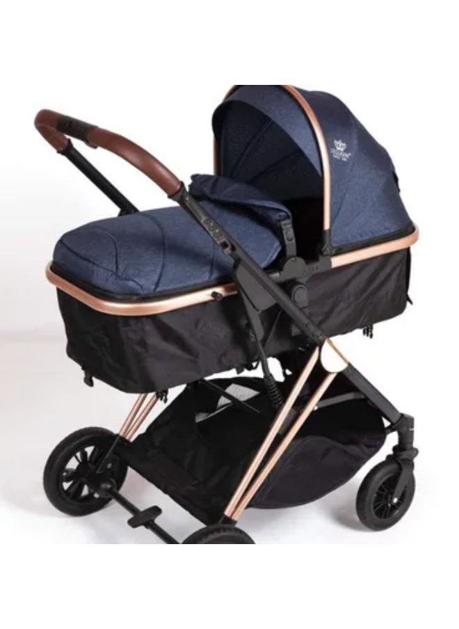 LEQUEEN - BC1 New Baby Stroller High Quality - High Safety| Blue - Image 1