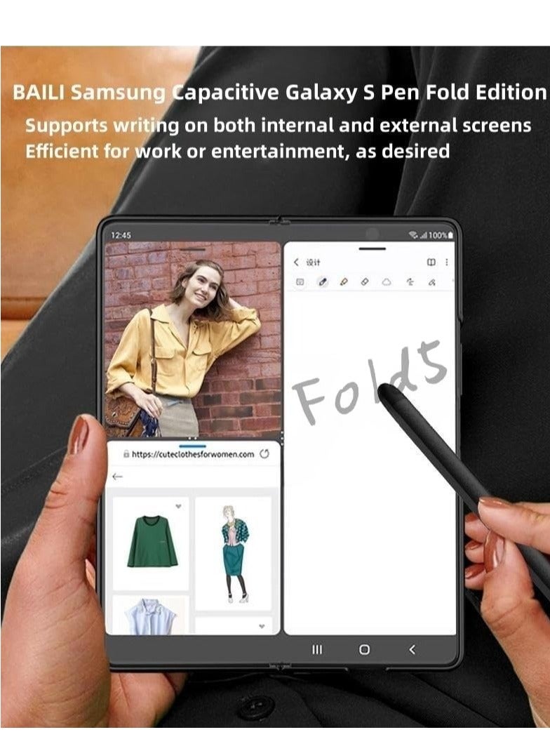 Samsung Galaxy Z Fold5 Capacitive S Pen Fold Edition,Galaxy Z Fold5 Electronic Touch Stylus S Pen,Capacitive Stylus Pens Touch Screen Pen Stylus for Galaxy Z Fold5 Folding Screen - Image 5