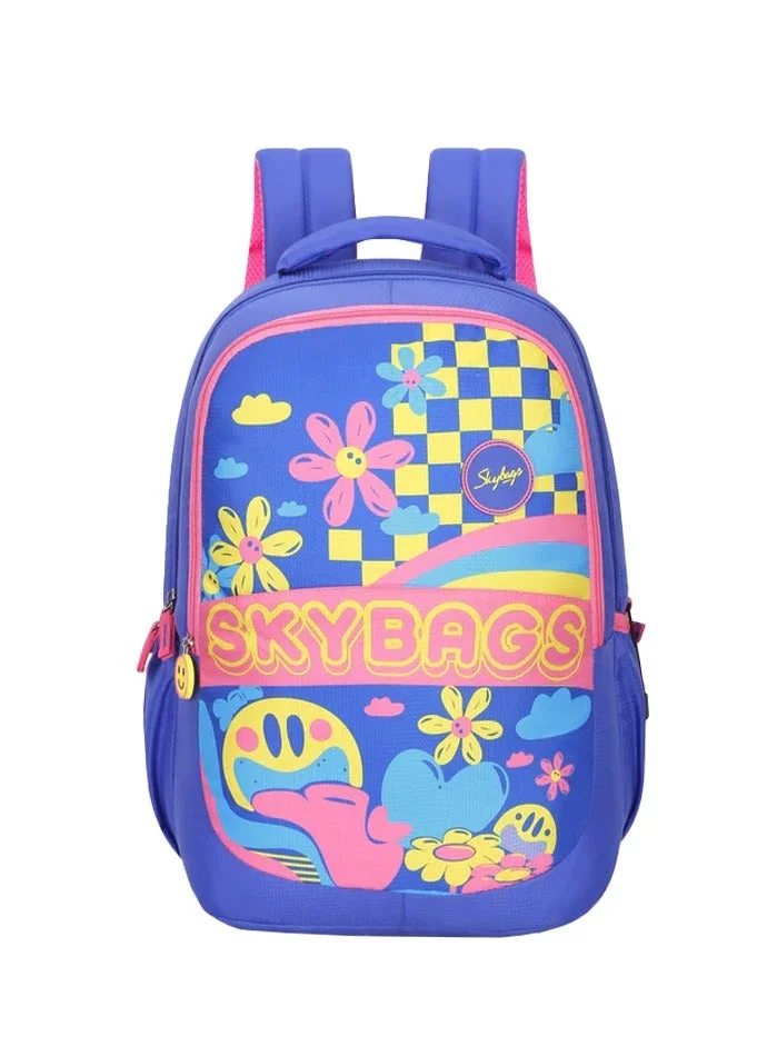 Skybags KLAN PLUS 08 Large 32L Backpack School/College Bag For Girls and Boys | Blue