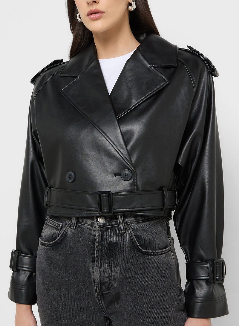 VERO MODA Belted Button Detail Jacket  - Image 3