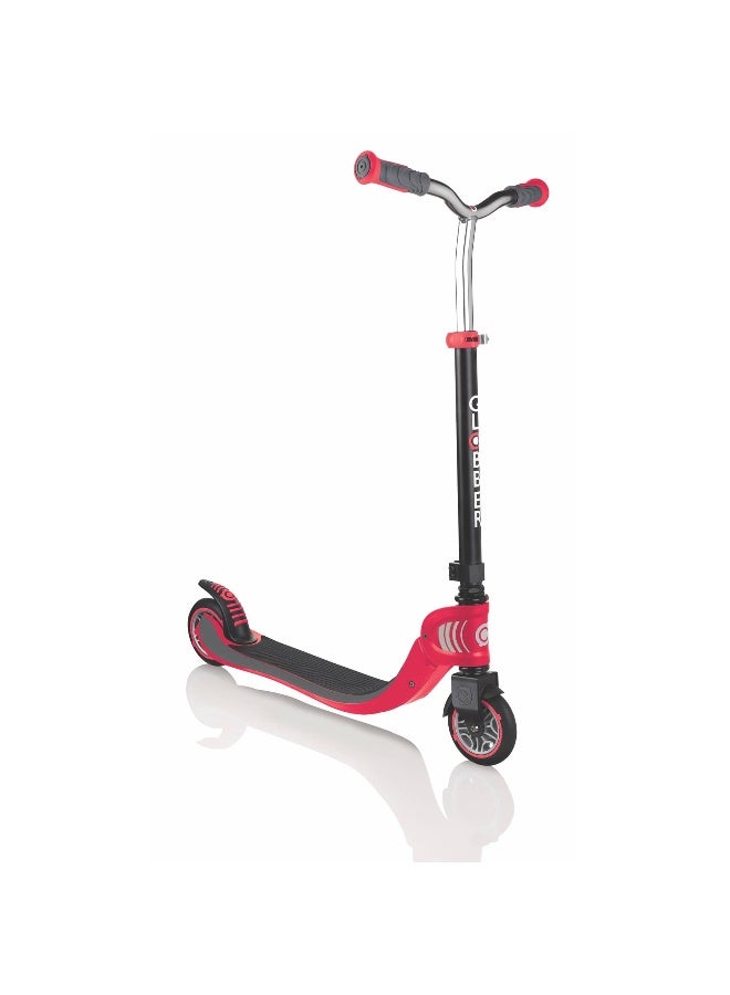 Globber FLOW Foldable 125 Scooter (Black/Red) - Image 1