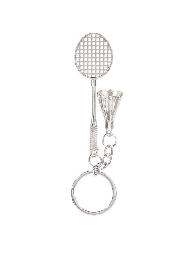 GCT Badminton Racket | Racquet with Shuttlecock Sports Metal Keychain for Car Bike Keyring (Gold) - Image 4