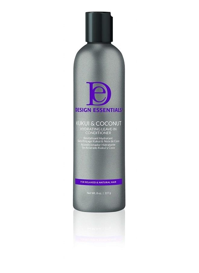 Design Essentials Natural Kukui & Coconut Hydrating Leave-In Conditioner For Relaxed And Natural Hair - 8 Oz  - Image 1