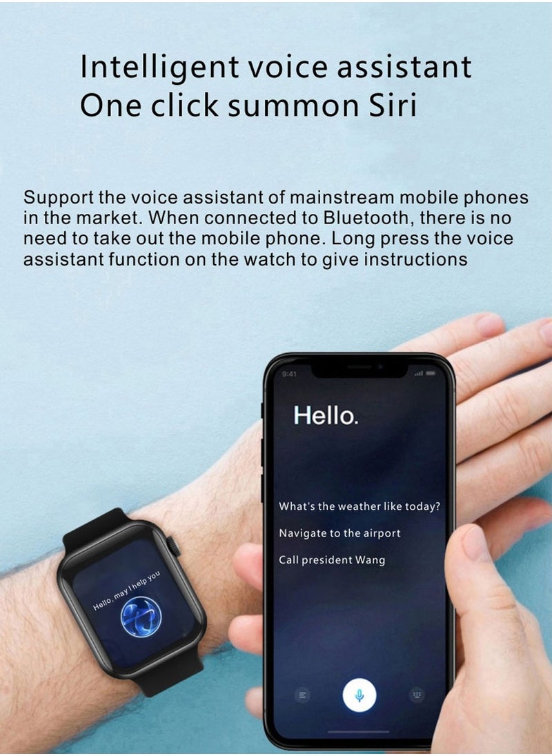 SAB - X9 MAX smartwatch 2-inch display supports NFC wireless charging health detection - Image 1