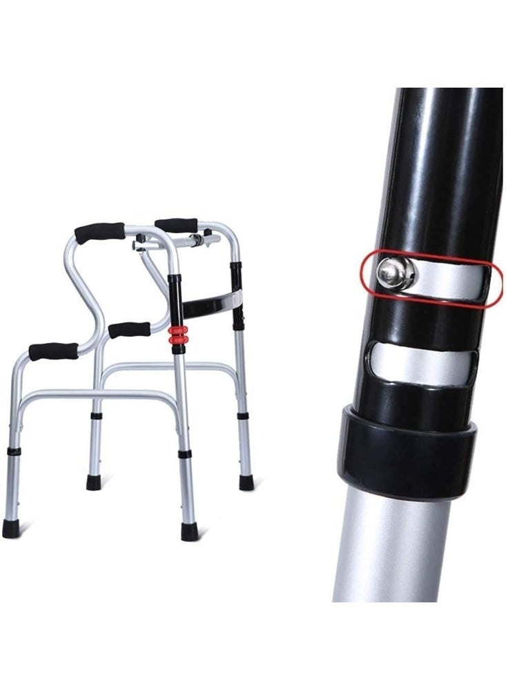 عصا مشي متعددة الوظائف للاستخدام في الحمام، وهي عبارة عن جهاز تدريب على المشي لأغراض إعادة التأهيل ومجهز ببكرات وعجلات. - Image 2