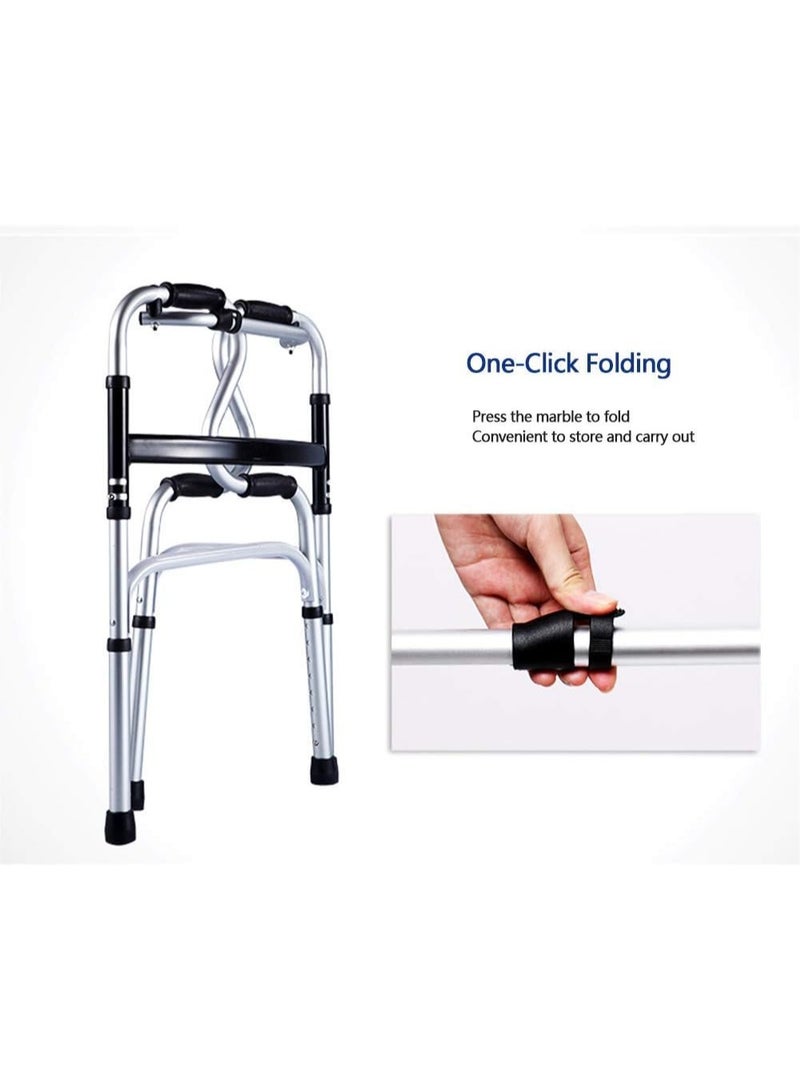 عصا مشي متعددة الوظائف للاستخدام في الحمام، وهي عبارة عن جهاز تدريب على المشي لأغراض إعادة التأهيل ومجهز ببكرات وعجلات. - Image 3