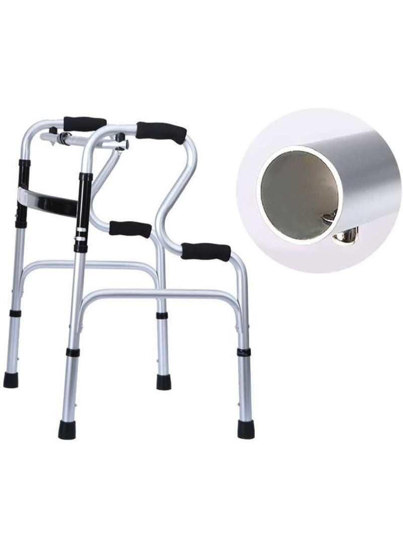 عصا مشي متعددة الوظائف للاستخدام في الحمام، وهي عبارة عن جهاز تدريب على المشي لأغراض إعادة التأهيل ومجهز ببكرات وعجلات. - Image 4