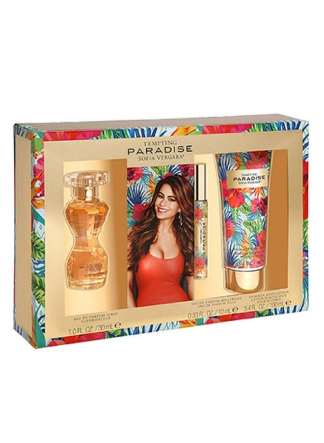 Sofia Vergara Tempting Paradise - Eau de Parfum, 30 ml+ Roll-on 10 ml + Shimmer Body lotion 100 ml Gift Set - Image 2