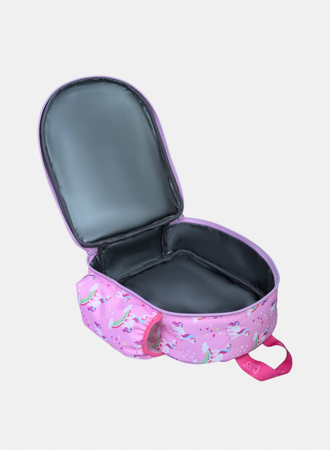CUBS Nursery Pink Unicorn Letter L Lunch backpack - Image 3