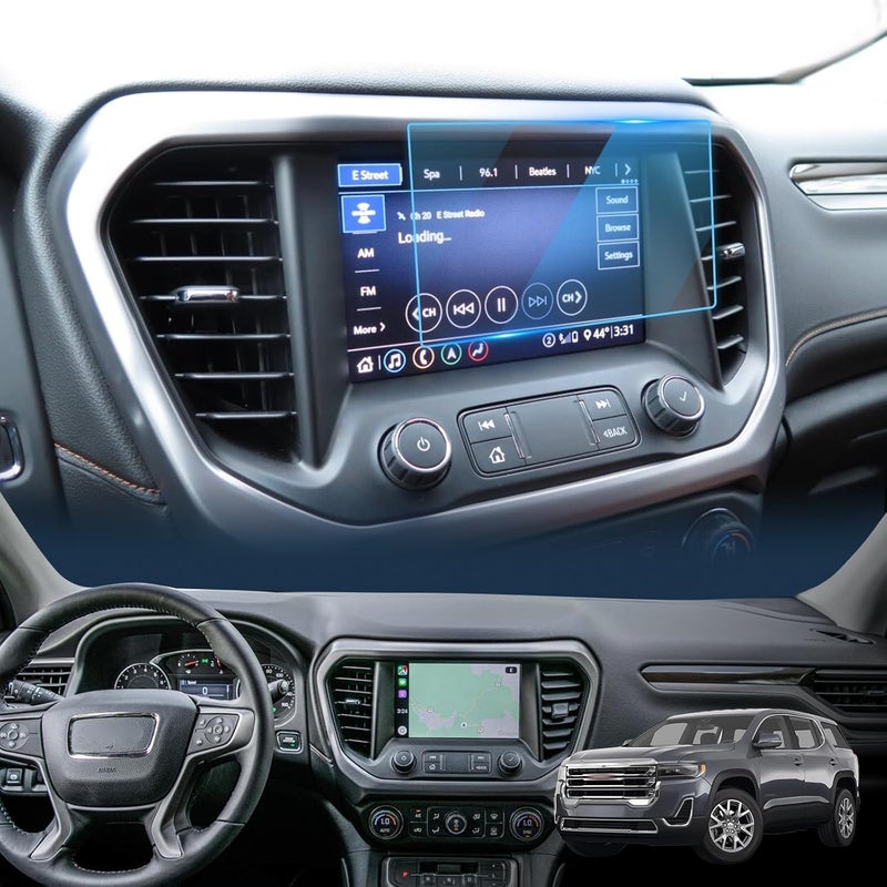 LFOTPP 2017-2018 GMC Acadia 8-Inch IntelliLink Car Navigation Screen Protector, LFOTPP Clear TEMPERED GLASS Infotainment Display In-Dash Center Touch Screen Protector (8-Inch) - Image 1