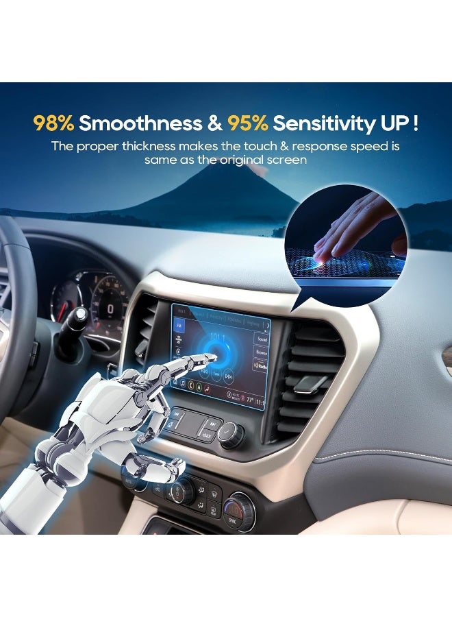 LFOTPP 2017-2018 GMC Acadia 8-Inch IntelliLink Car Navigation Screen Protector, LFOTPP Clear TEMPERED GLASS Infotainment Display In-Dash Center Touch Screen Protector (8-Inch) - Image 4