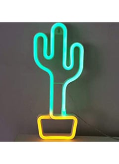Cactus Neon Light Kids Room Living Room Wall d cor Gift Multicolour LED