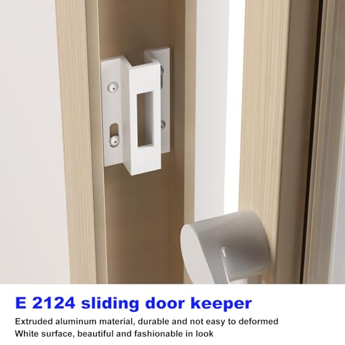 Misfart E 2124 Sliding Door Keeper,Extruded Aluminum Sliding Door Latch Replacement for Pella,Micron 1200 Series,Viking Doors and Other Sliding Glass Doors - 1 Pack - Image 3