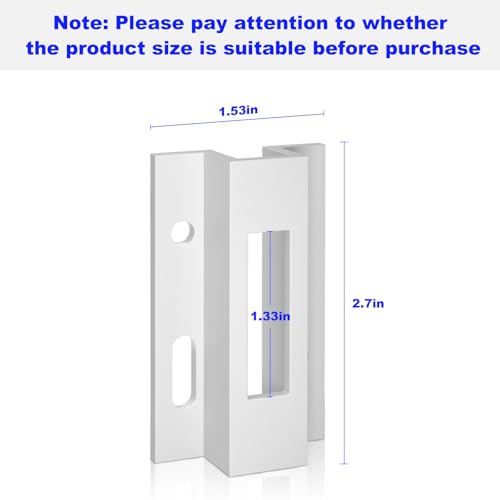 Misfart E 2124 Sliding Door Keeper,Extruded Aluminum Sliding Door Latch Replacement for Pella,Micron 1200 Series,Viking Doors and Other Sliding Glass Doors - 1 Pack - Image 2