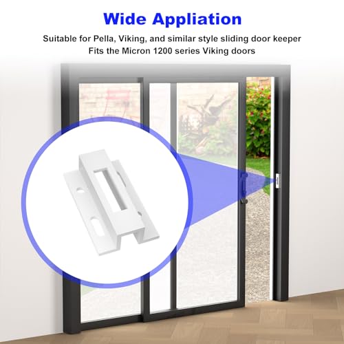 Misfart E 2124 Sliding Door Keeper,Extruded Aluminum Sliding Door Latch Replacement for Pella,Micron 1200 Series,Viking Doors and Other Sliding Glass Doors - 1 Pack - Image 4