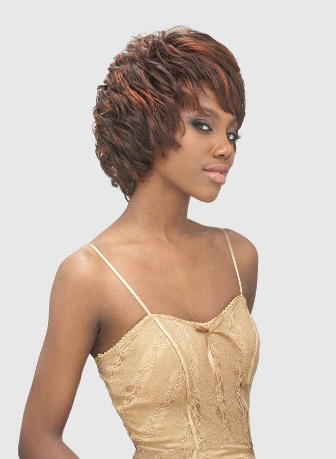 VANESSA Fashion Wigs Medium Short Length Layered Wavy Style Synthetic Hair Wig - STACY (SP1B/27) - Image 2