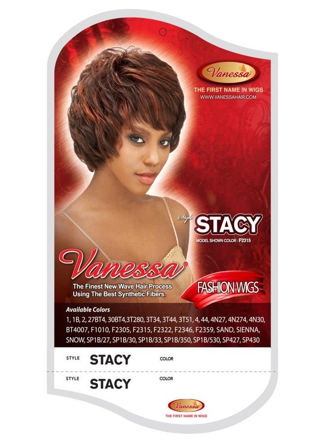 VANESSA Fashion Wigs Medium Short Length Layered Wavy Style Synthetic Hair Wig - STACY (SP1B/27) - Image 3