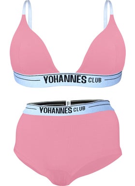 Yohannes Club Yohannesclub, Women, Underwear Set, (Triangle Bra-Boyshort), Powder  - Image 1