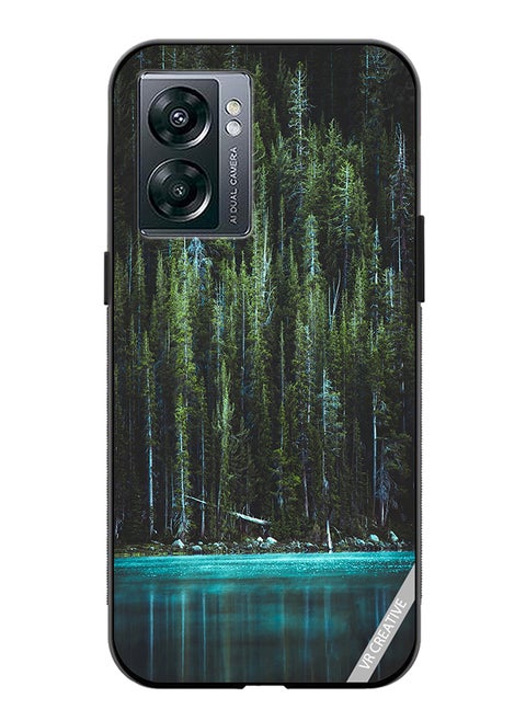 Protective Case Cover For Oppo A57 5G Lake Design Multicolour