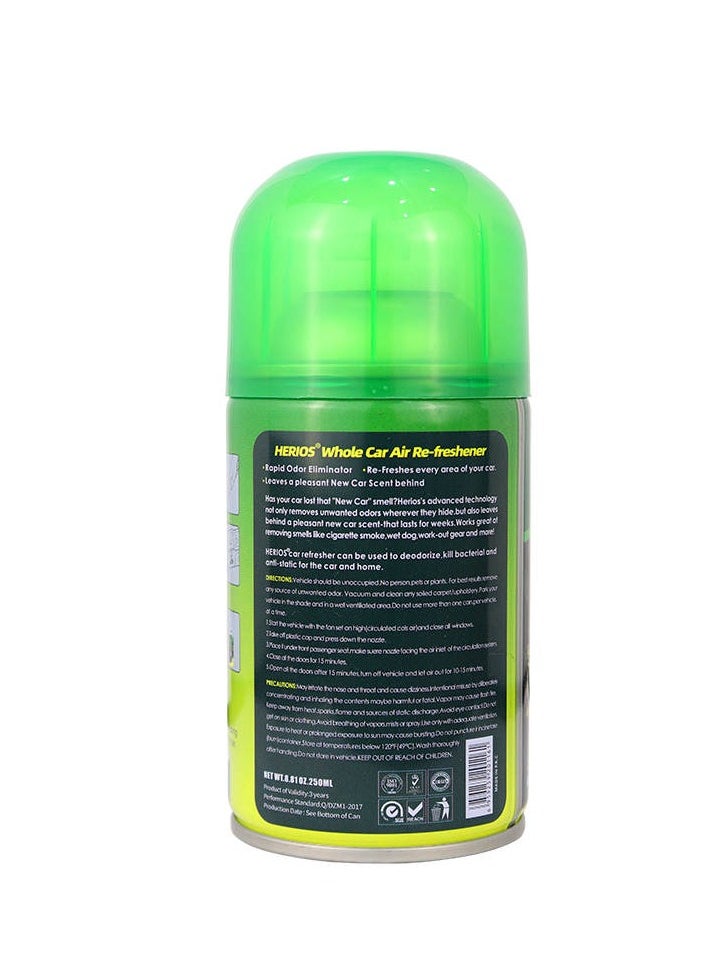 HERIOS - Herios Car AC Cleaner and Odor Eliminator with Long Lasting New Car Scent 250ML, Removes Embedded Odors for Up to 30 Days - Image 1