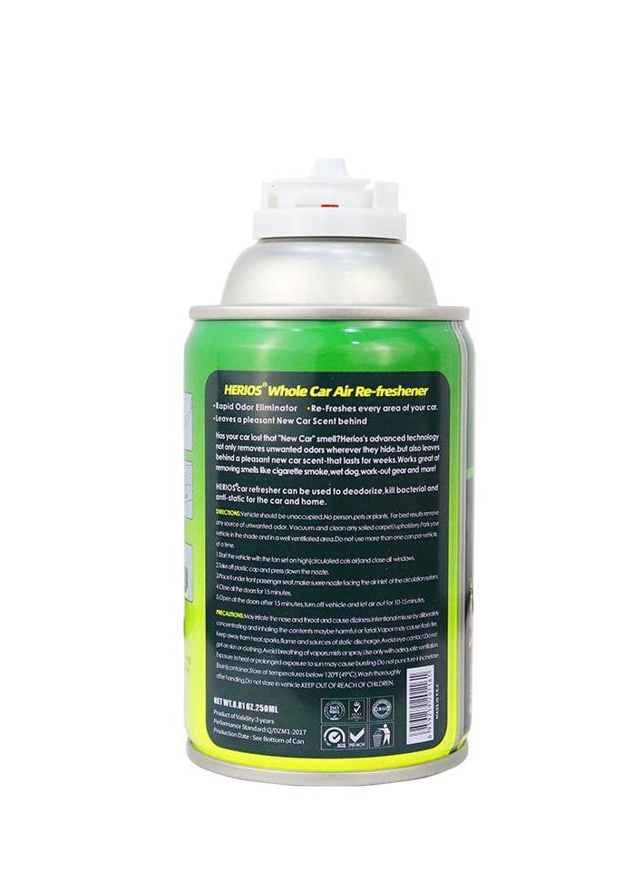 HERIOS - Herios Car AC Cleaner and Odor Eliminator with Long Lasting New Car Scent 250ML, Removes Embedded Odors for Up to 30 Days - Image 1
