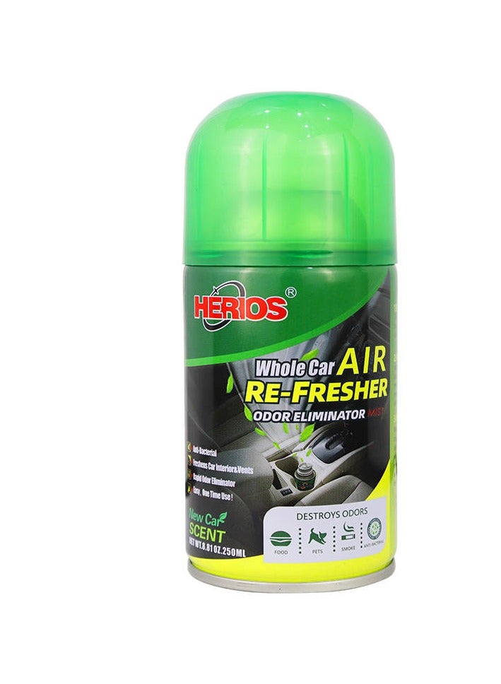 Herios Car AC Cleaner and Odor Eliminator with Long Lasting New Car Scent 250ML, Removes Embedded Odors for Up to 30 Days - Image 1