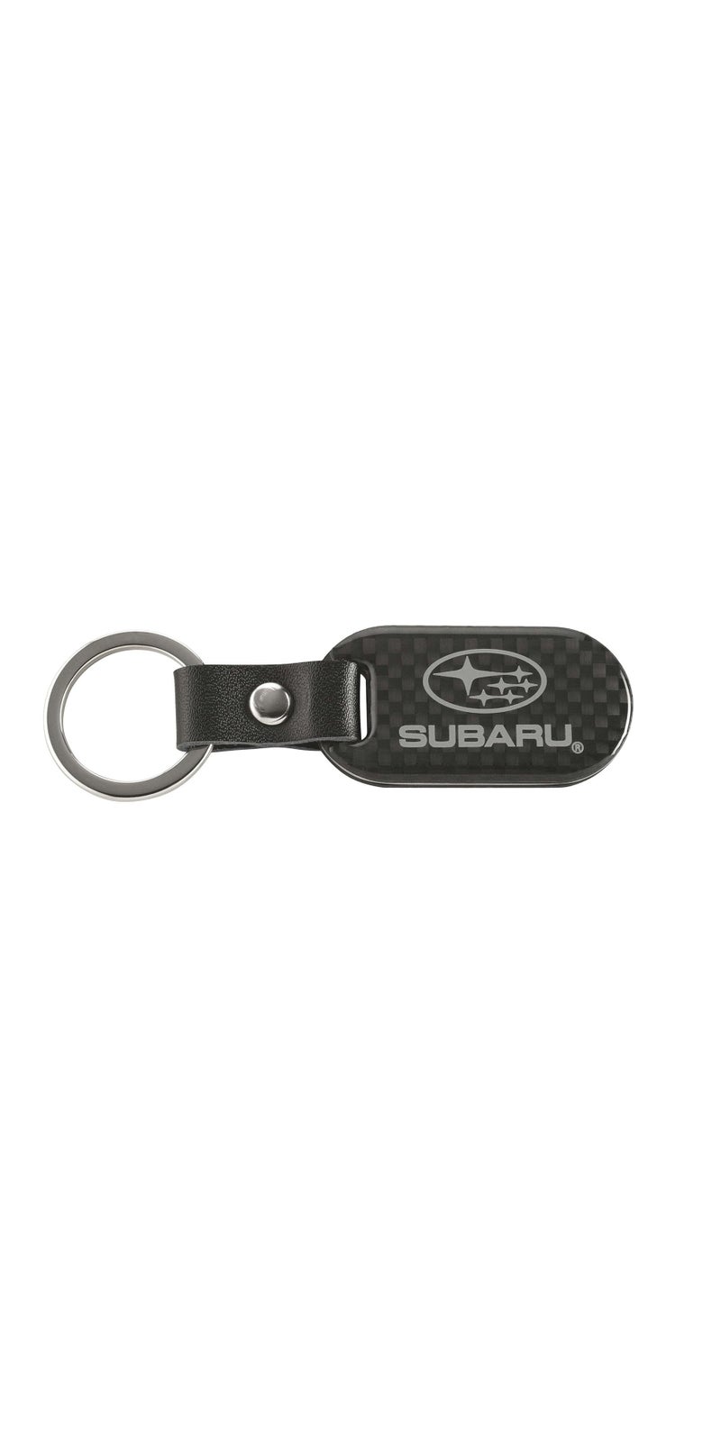 Subaru SUBARU Logo Carbon Fiber Keychain Impreza Legacy Outback OEM Genuine WRX Ascent