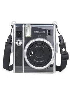 Y&D Ransparent Case, Crystal Hard PVC Clear Case with Shoulder Strap, Protective Compatible Fujifilm Instax Mini 40 Instant Camera/Polaroid Camera  - Image 2