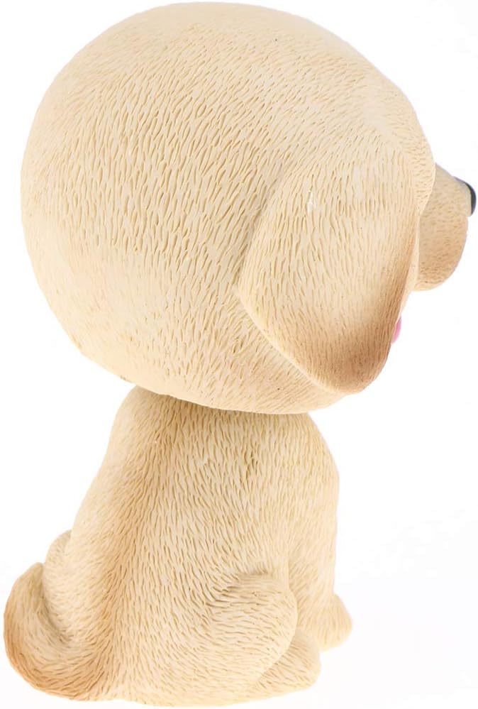 كلاراكو رأس كلب هزاز من الراتنج، رؤوس هزازة، لعبة حيوانات، لوحة قيادة سيارة، ديكور سيارة، لابرادور - Image 1