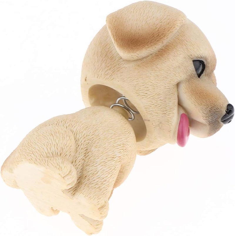 كلاراكو رأس كلب هزاز من الراتنج، رؤوس هزازة، لعبة حيوانات، لوحة قيادة سيارة، ديكور سيارة، لابرادور - Image 3