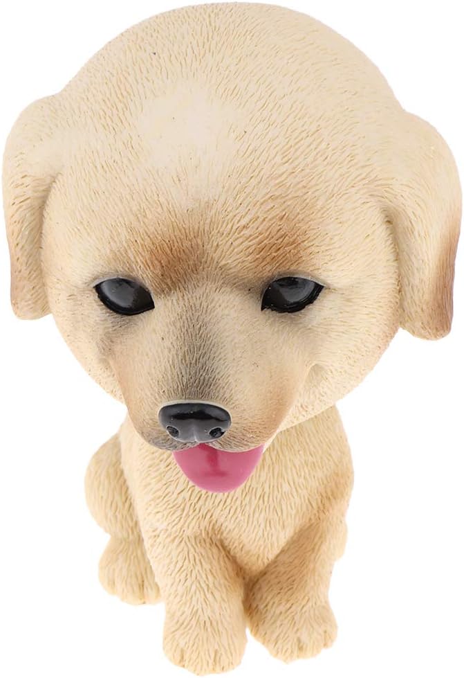 كلاراكو رأس كلب هزاز من الراتنج، رؤوس هزازة، لعبة حيوانات، لوحة قيادة سيارة، ديكور سيارة، لابرادور - Image 2