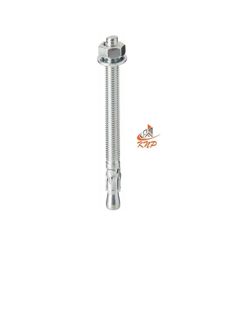 KNP Zinc Plated Through Bolt 10x150mm - 5pcs  - Image 2