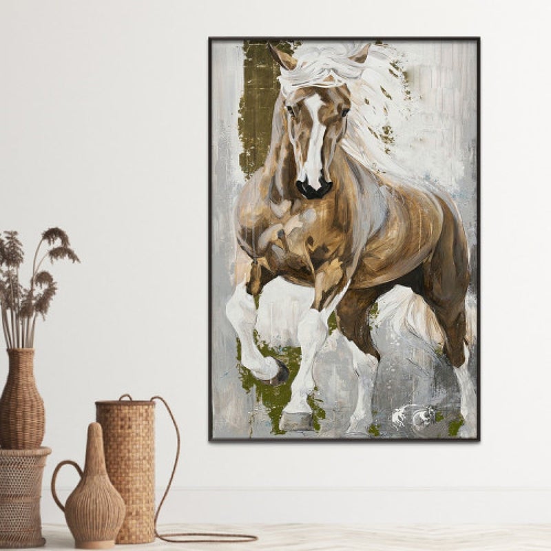 ماركتنا لوحة قماشية بتصميم مودرن مع برواز مجوف مقاس (60×90) قطعة واحدة - Image 1