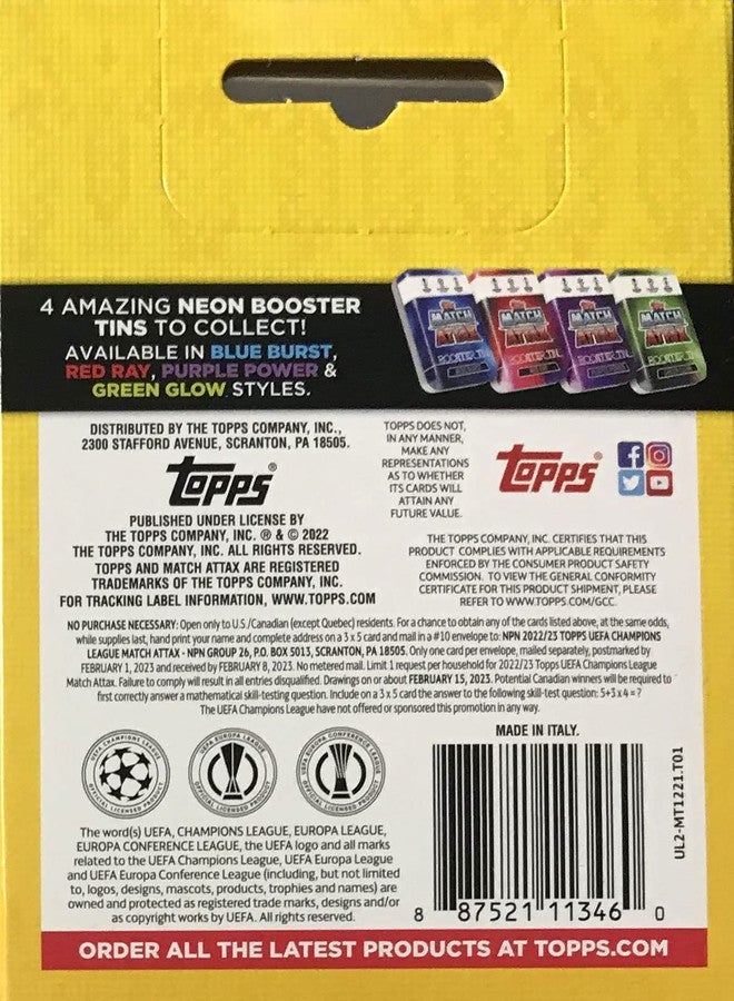 Topps Match Attax 2022/23 - UEFA Champions League, Football Cards - Tin Mini Collection, Red Ray - Image 4