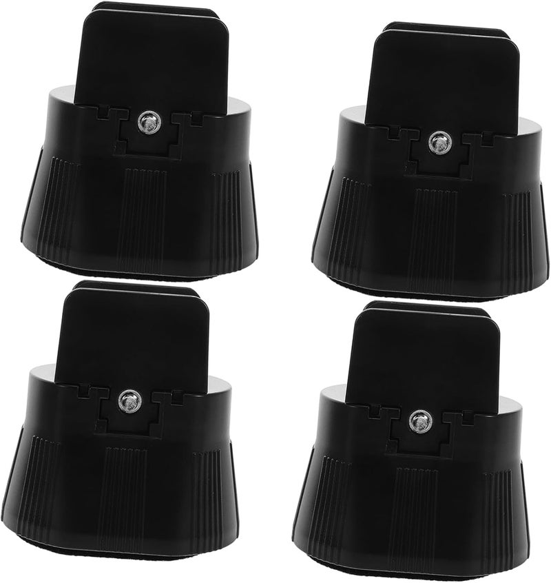 OSALADI 4pcs Adjustable Furniture Risers Nonslip Feet Pads Height Extension Heavy Duty Plastic Base Easy to Install -Skid Floor Protectors for Home Use - Image 1