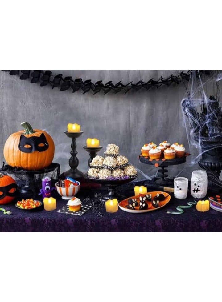 12 قطعة - شموع LED عديمة اللهب تعمل بالبطارية مع مؤقت - Image 2