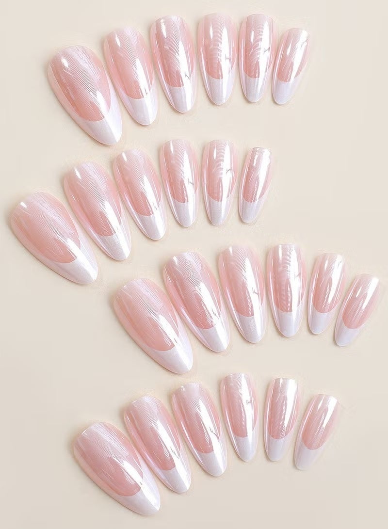 Gecomo Piece Short Square Press-on nails:Acrylic False Nails , fake nails for Seamless Fit - Image 3