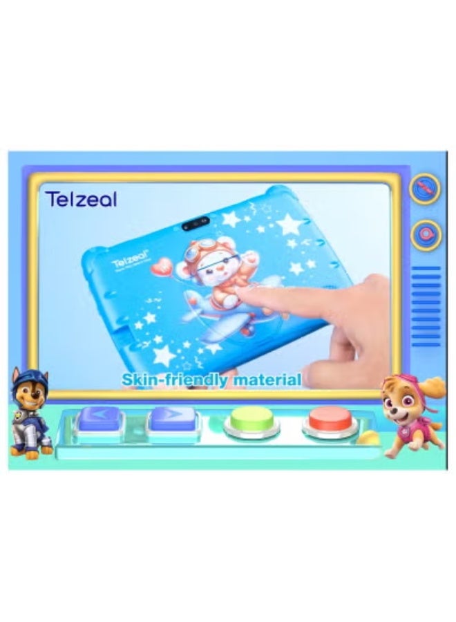 Telzeal P602 7-Inch Kids Tablet with 4GB RAM + 128GB Storage, Dual Camera, 3000mAh Battery, Parental Control, Educational Apps, Games & Entertainment – Blue - Image 5