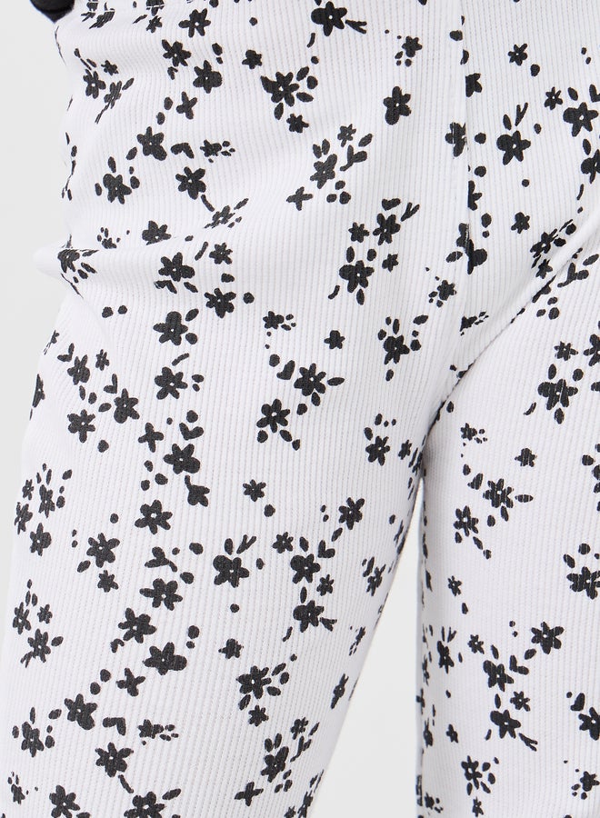 Styli All-Over Print Fit and Flare Leggings - Image 3