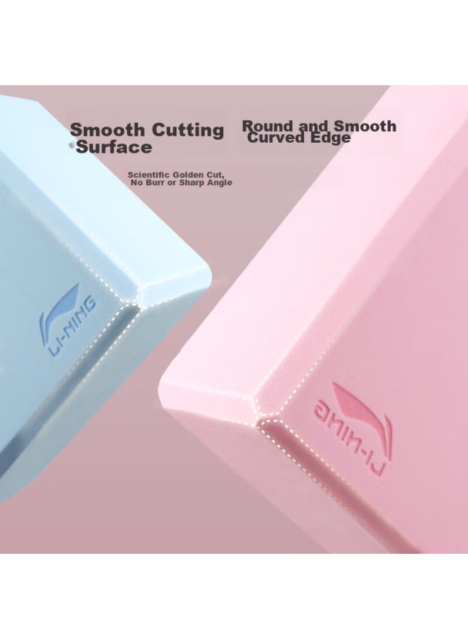 Li-Ning كتلة اليوغا، كتلة الرقص، كتلة ممارسة للبالغين والأطفال، كتلة فوم، مساعدة ضغط الساق، كتلة زرقاء عالية الكثافة لللياقة البدنية والرقص، قطعتان - Image 5