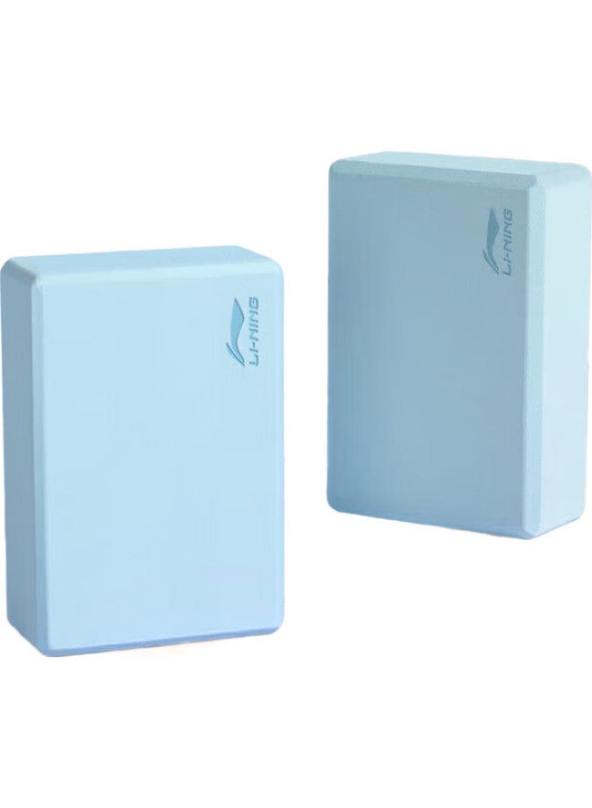 Li-Ning كتلة اليوغا، كتلة الرقص، كتلة ممارسة للبالغين والأطفال، كتلة فوم، مساعدة ضغط الساق، كتلة زرقاء عالية الكثافة لللياقة البدنية والرقص، قطعتان - Image 1