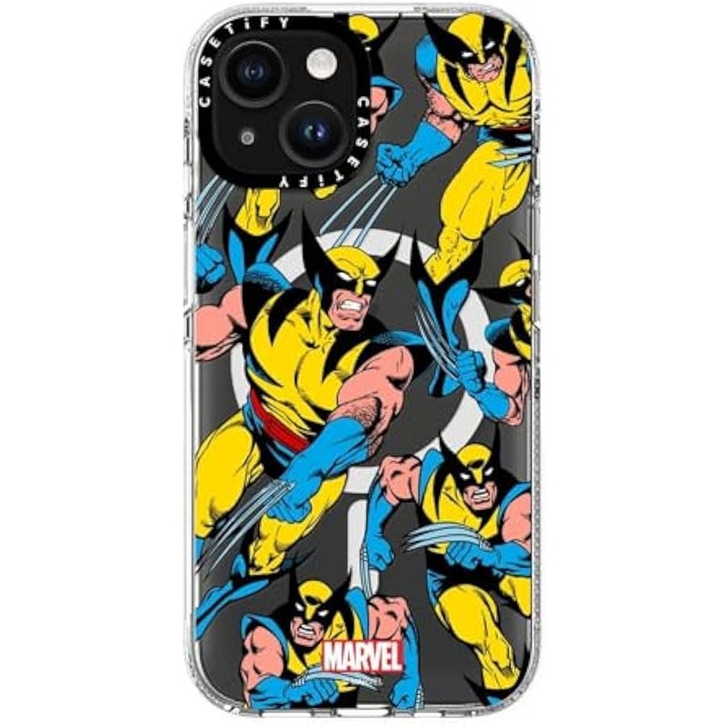 كاستيفي CASETiFY Clear iPhone 15 Case 【Deadpool & Wolverine Co-Lab/Not Yellowing / 6.6ft Drop Protection/Magsafe】 - Wolverine Pattern Case - Clear - Image 5